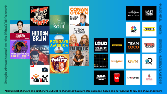 SiriusXM Podcast Network Banner V1