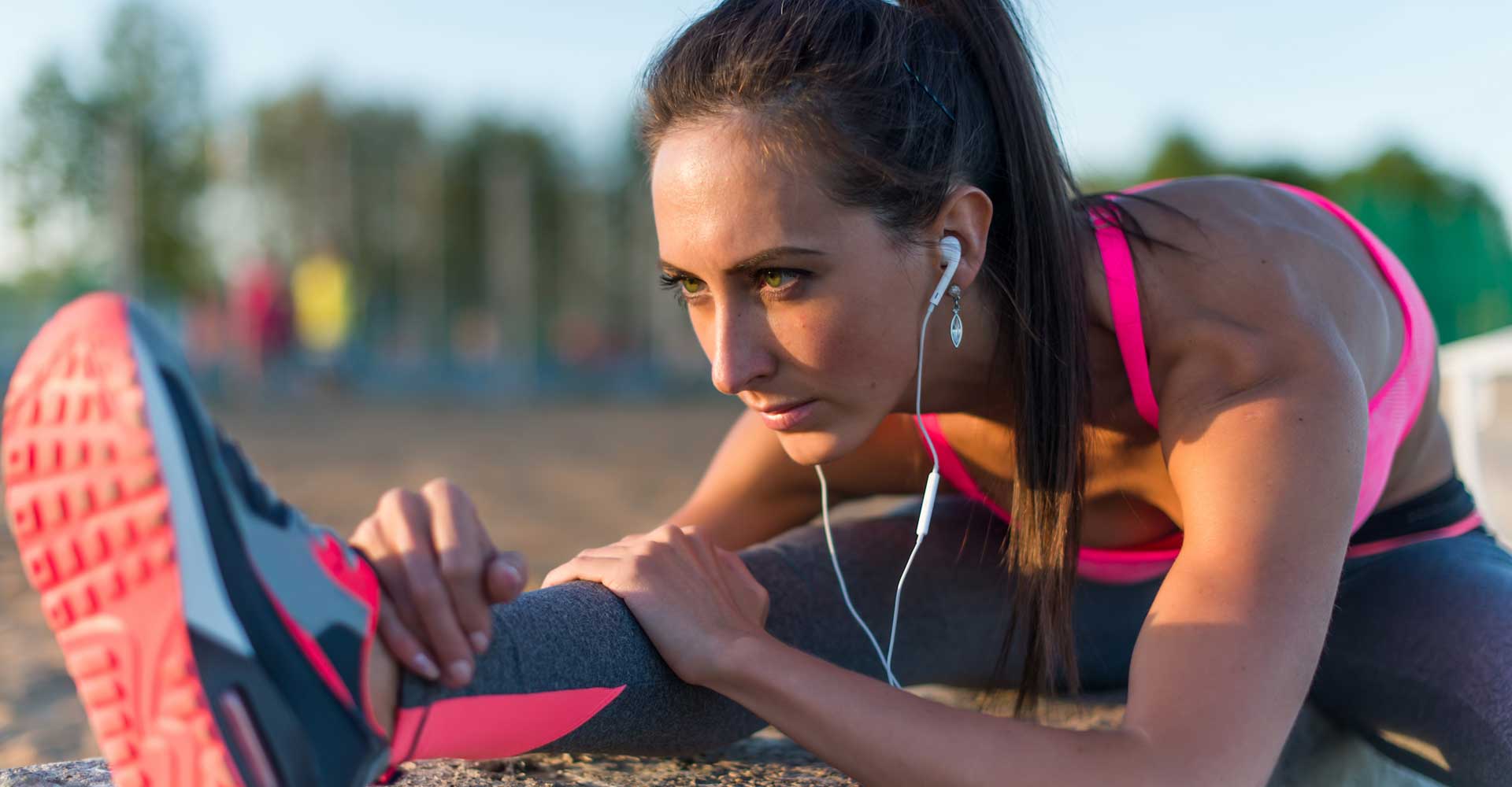 Image of a girl stretching depicting flexibility and agility