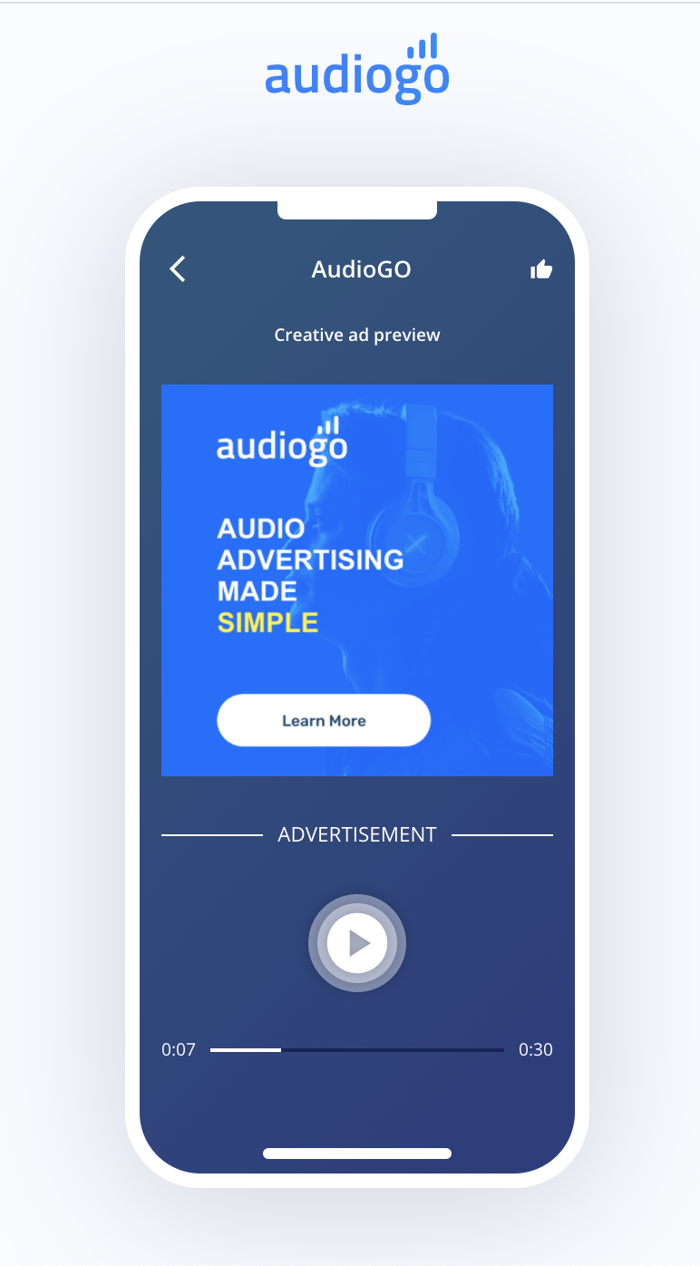 Public preview ad experience