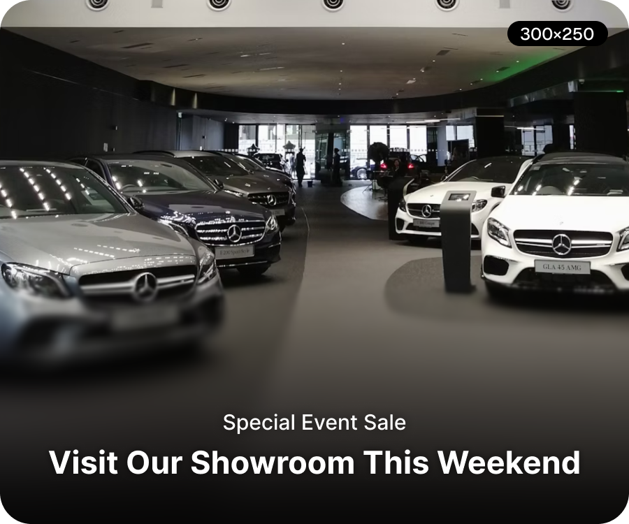 AudioGo programmatic banner - automotive dealership advertisement